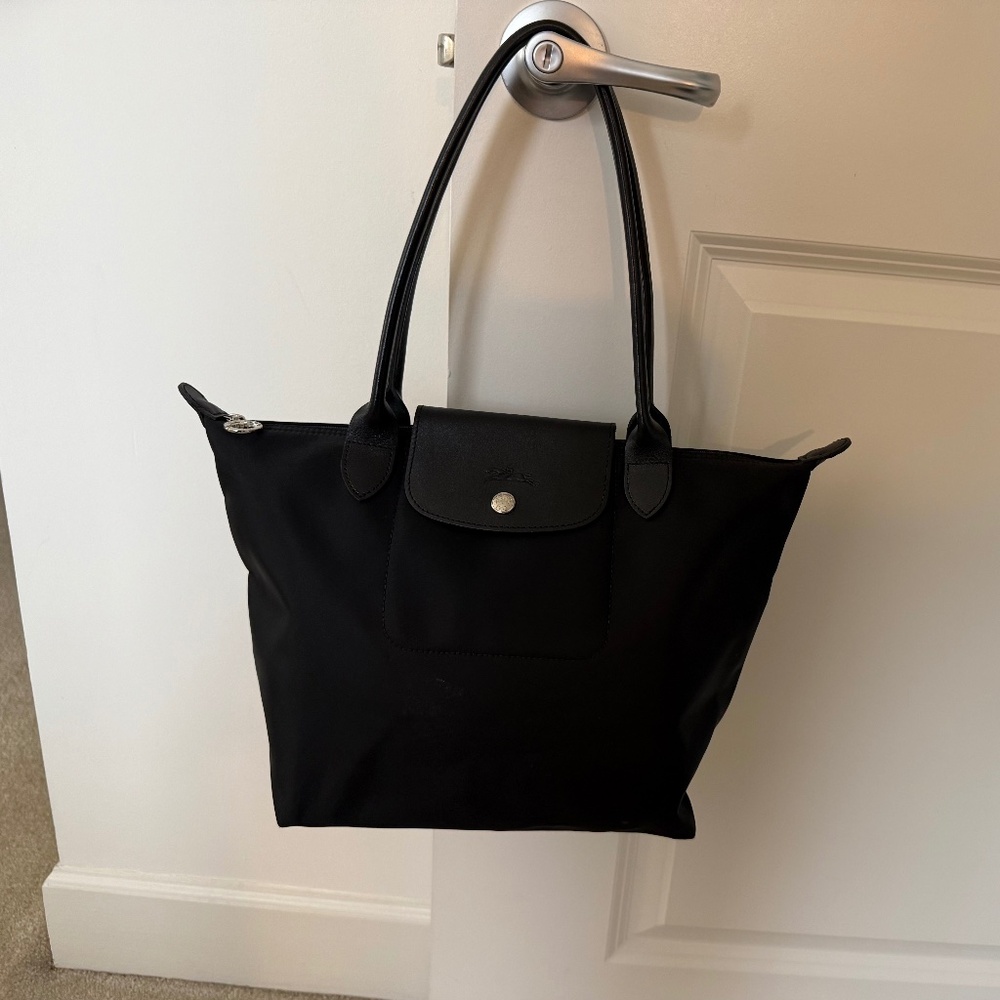 Longchamp Le Pliage Classic Black Tote